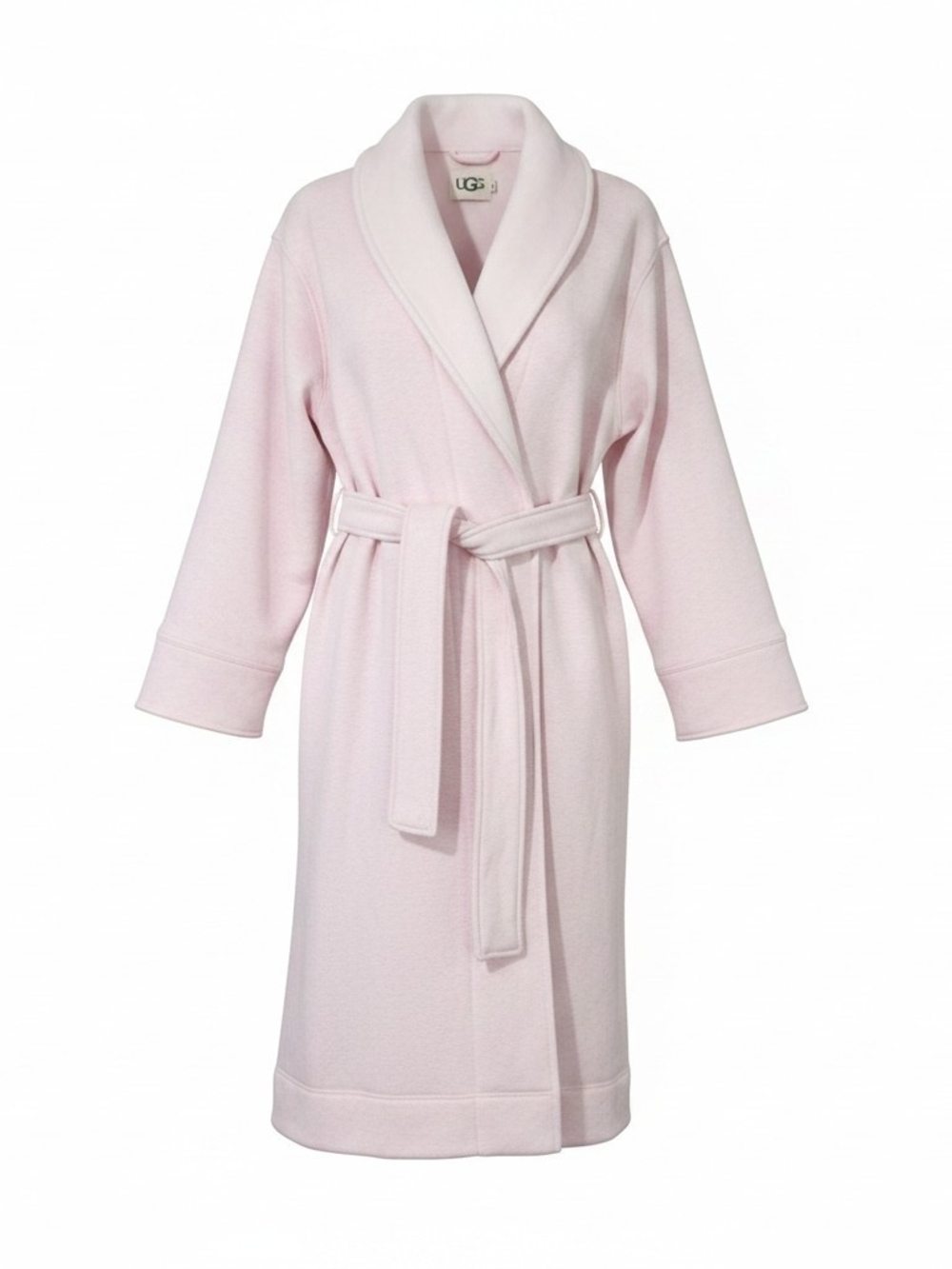 UGG Duffield II Women's Light Pink Shawl Collar Belted Robe
